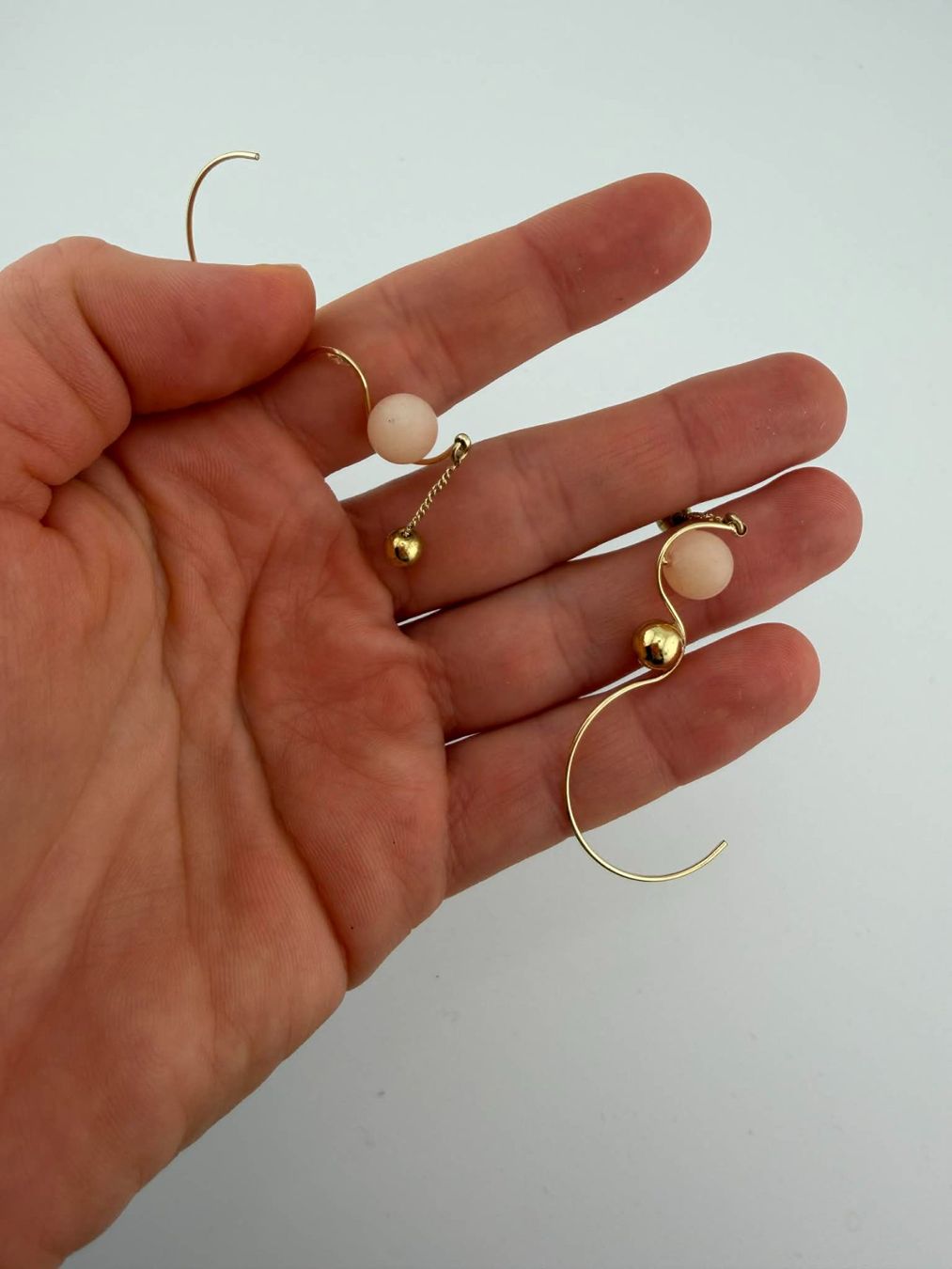 Ohrringe & -stecker: Elegante Ohrringe mit Pfirsichperle🌸 – Gebraucht aus Riehen von edu_92w7