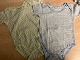 2 Kurzarm Bodys Gr. 74/80, Milou, gestreift, Top
