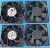 4x Delta Electronics QFR1212GHE Hochleistungs Lüfter 12VDC
