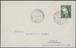 1946 - Basel - Zionistenkongress - Sonderstempel - Brief