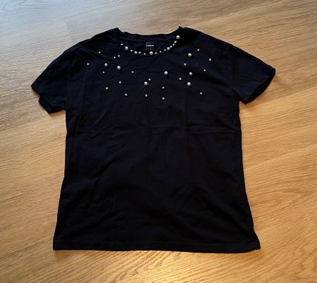Zebra Shirt mit Perlen