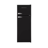 1001- Kühlschrank+Gefrierfach SCHWARZ 171l freistehend 144cm
