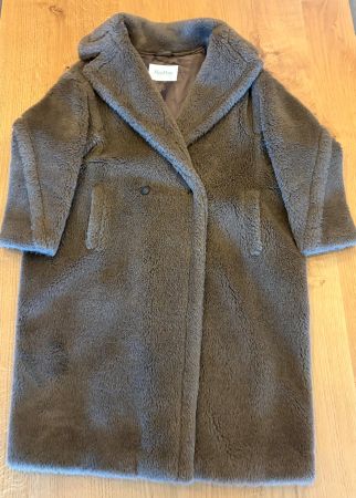 Original MAX MARA Teddy-Mantel - Grösse: M - Mittelbraun