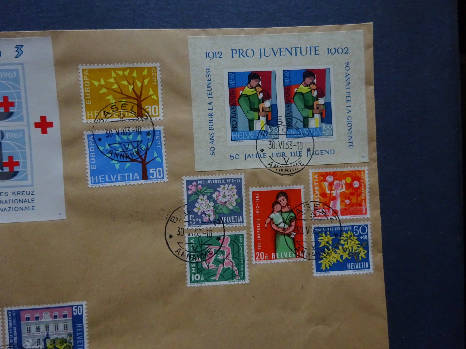 Tutti i francobolli: 1962 Brief mit diversen Marken – Usato da Appenzell-Steinegg venduto da adi1975 3
