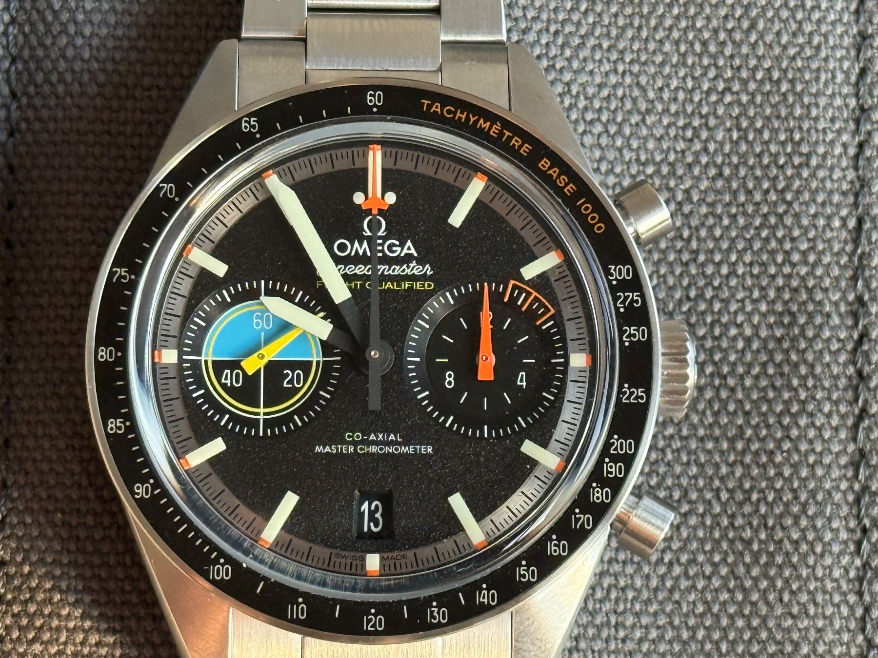 Omega Orologi: Omega Speedmaster Pilot 41mm Stahl Chrono mit Datum – Nuovo e nell'imballaggio originale da Aarau venduto da trader1000 2