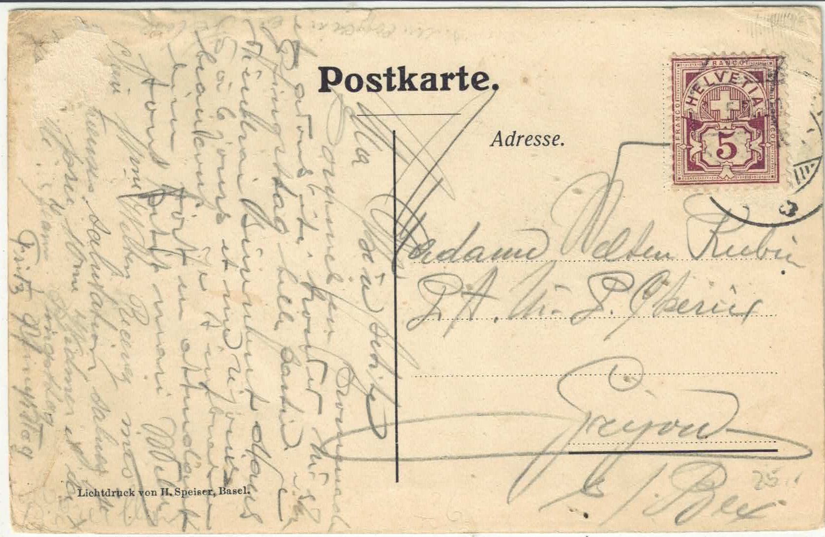 Cartoline postali: Binningen - Schlosswirtschaft - Eingang – Usato da Ettingen venduto da Kartenplanet 1