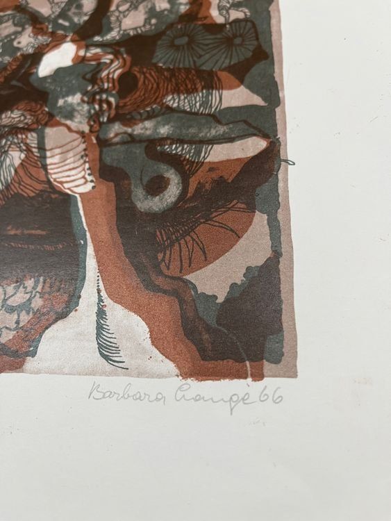 Grafica & Litografie: BARBARA LANGE LITHOGRAPHIE SIGNIERT NUMMERIERT – Usato da Gersau venduto da grafik-kunst 3