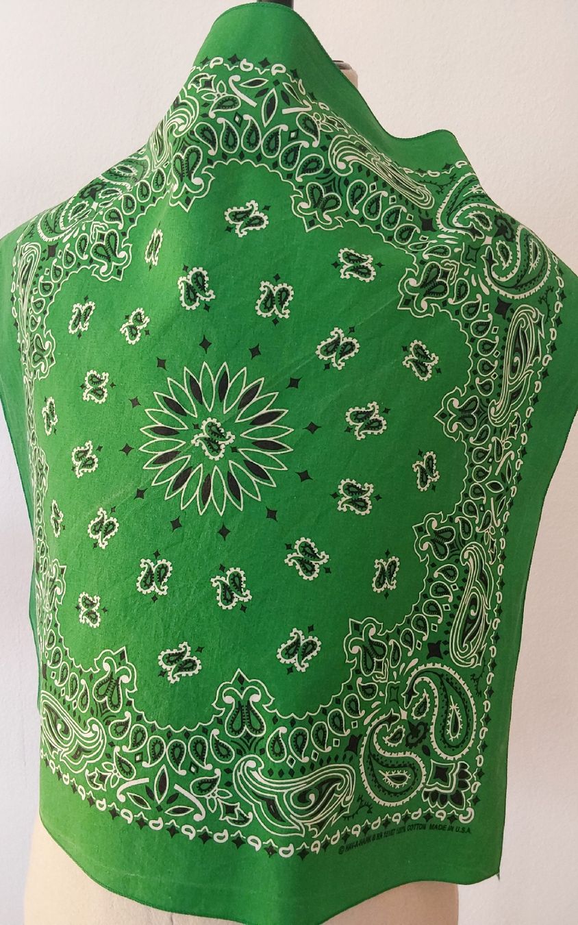 Foulard & Sciarpe: Baumwolltuch quadratisch grün – Nuovo (secondo la descrizione) da Köniz venduto da scopello12 1