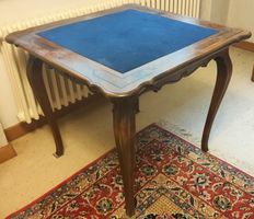 Quadratischer Barocktisch Spieltisch Louis XV. Echtholz