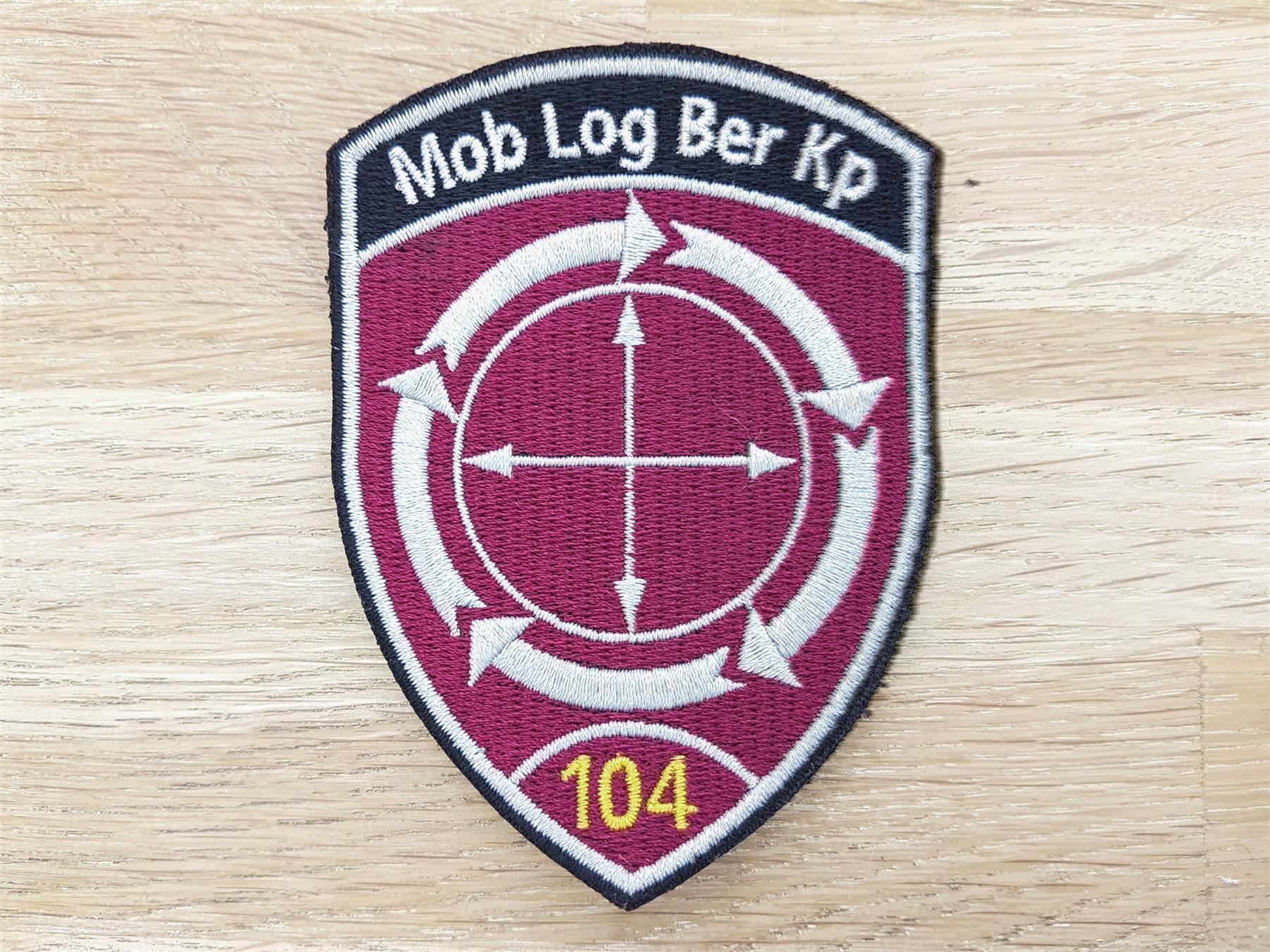 Plaketten & Abzeichen: Badge Mob Log Ber Kp 104 bordeaux – Gebraucht aus Erlinsbach von S700