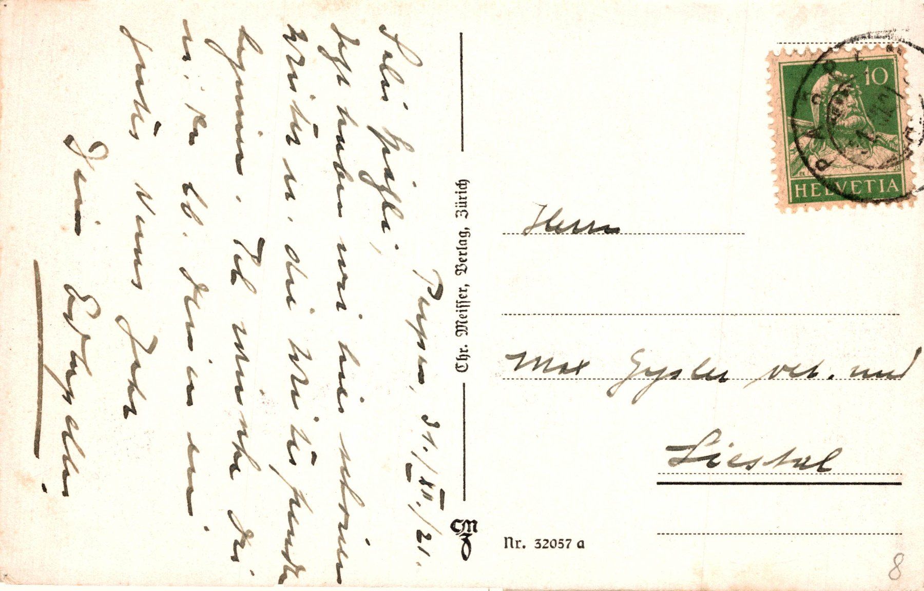 Ansichtskarten: Parpan 1511 m.ü.M. Reformierte Kirche – Gebraucht aus Bronschhofen von Astore 1