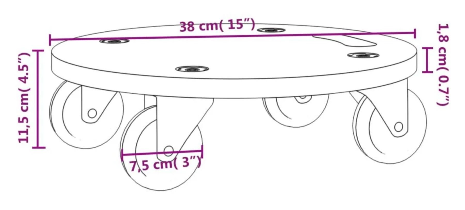 Transportwagen: Universal Transporthilfe, Rund Max. Traglast: 250 kg – Neu und originalverpackt aus Bülach von StoreInShop.com 7
