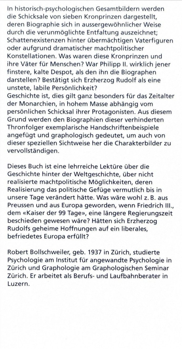 Libri: Bollschweiler Robert, Im Schatten der Weltgeschichte – Nuovo (secondo la descrizione) da Sarnen venduto da Livres 2