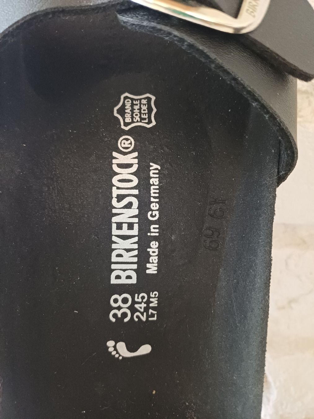 Birkenstock Scarpe da donna: Birkenstock Pantoletten schwarz Groesse 38  – Nuovo (secondo la descrizione) da Därligen venduto da Musle73 1