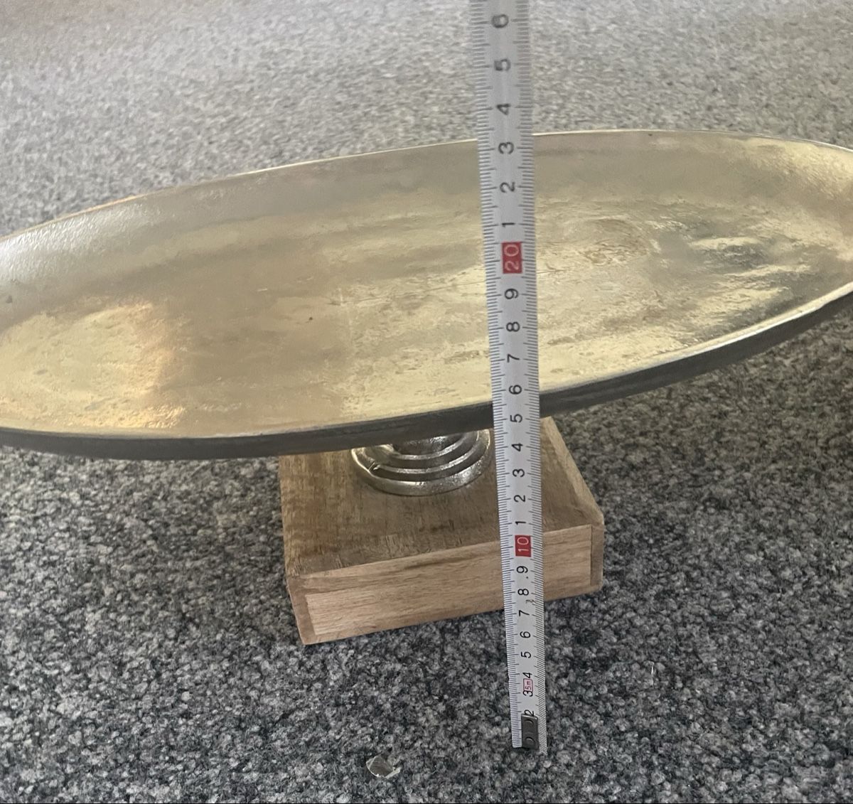 Piatti di portata: Servier Platte Holzfuss oval ,Vintage – Usato da Au ZH venduto da Jaggy4 4