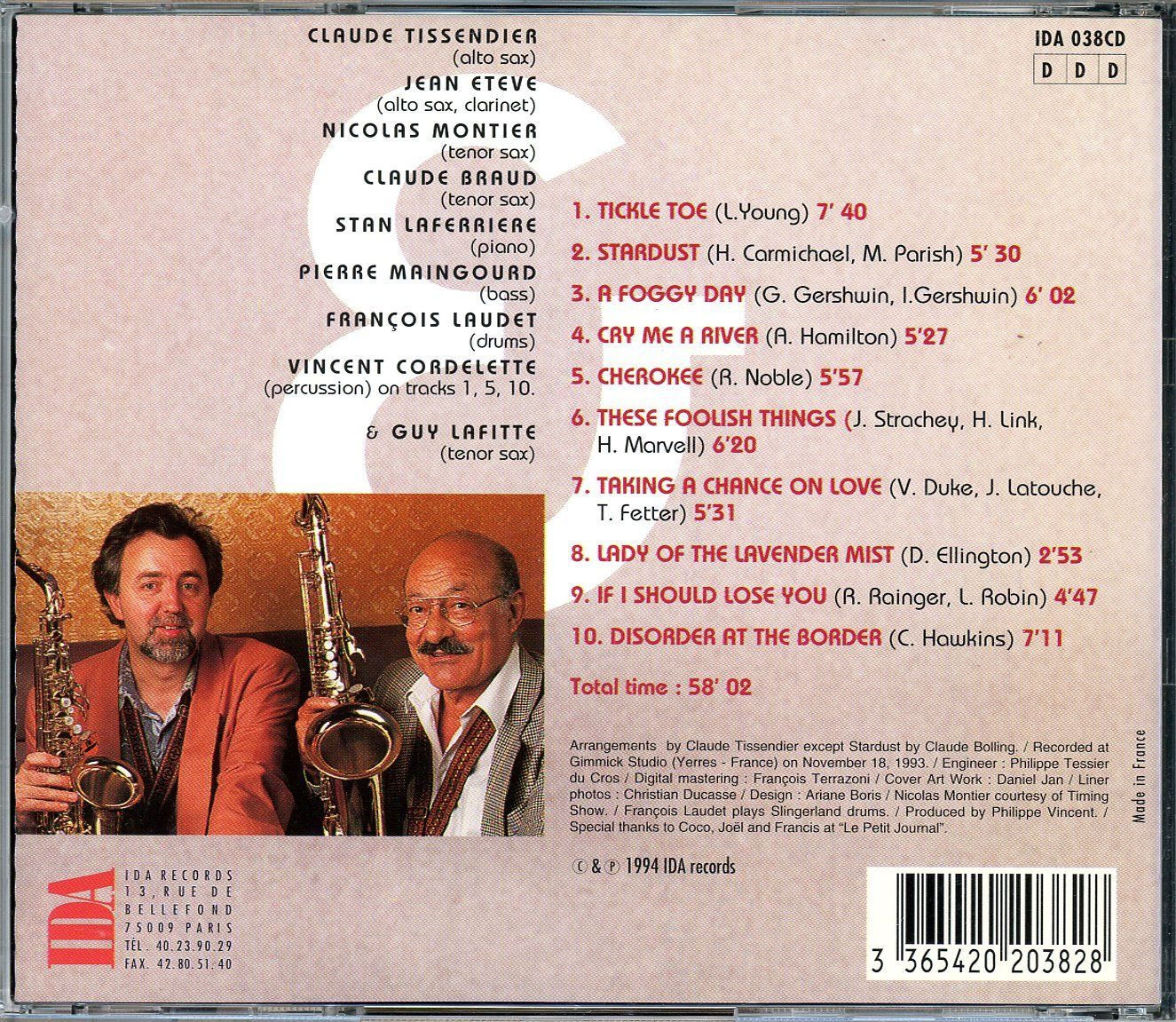 CDs: CD- CLAUDE TISSENDIER SAXOMANIA & GUY LAFITTE Sax Connection – Neu (gemäss Beschreibung) aus Morges von evnocha3 2