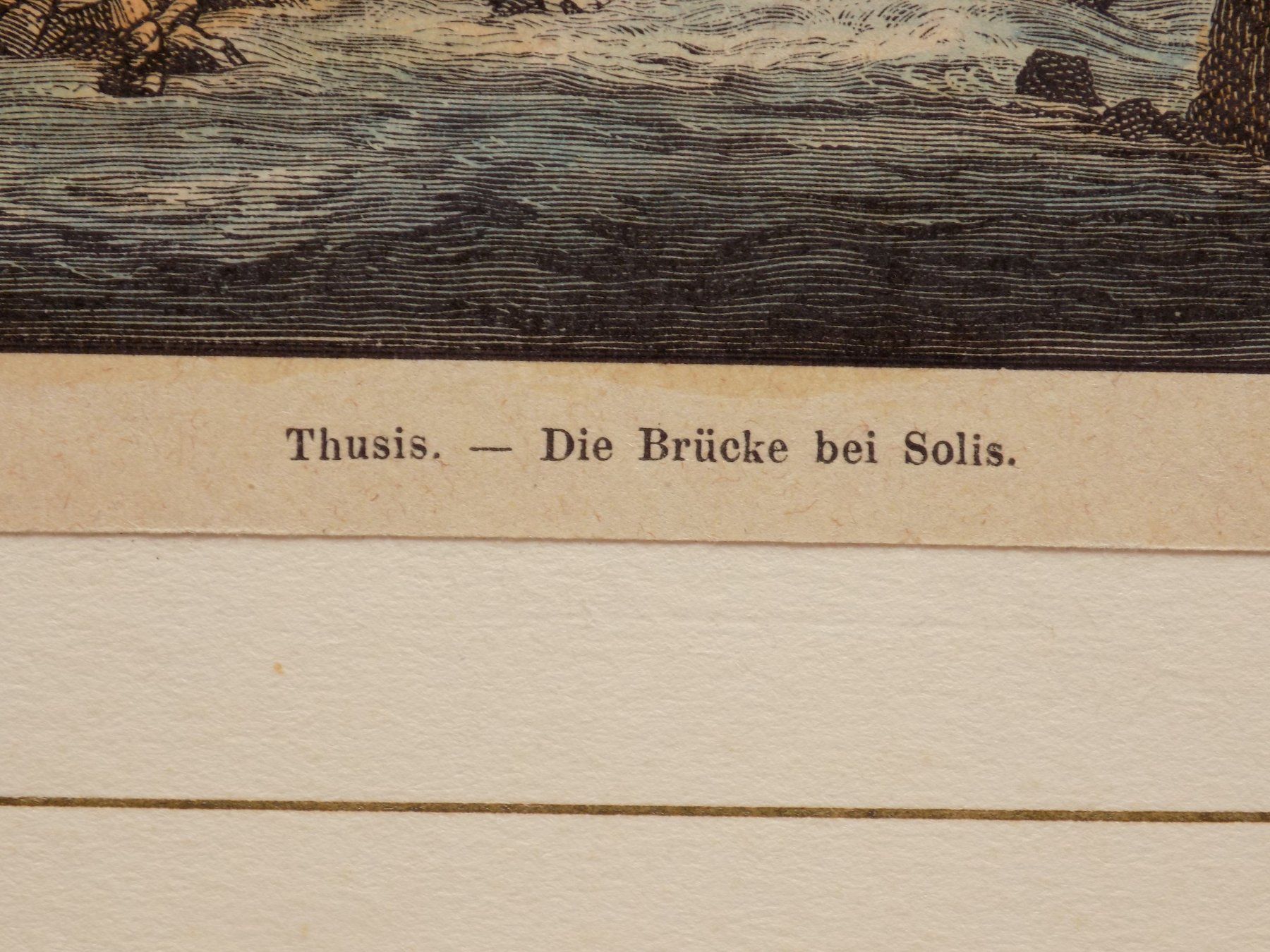 Incisioni: Die Brücke bei Solis koloriert – Usato da Risch venduto da Rischli15 2