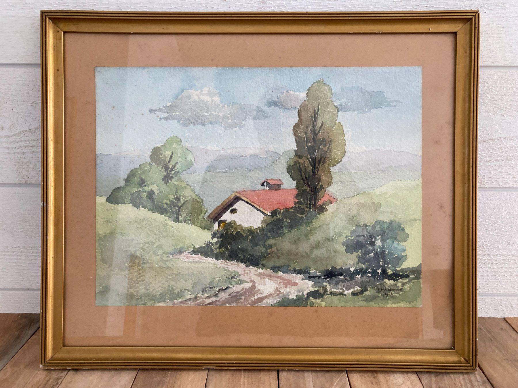Dipinti: Aquarelle de Max Rommel de 1948 – Usato da Vaumarcus venduto da Arte-Lovers