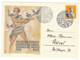 Carte de la journée du timbre Winterthur 3.XII.44