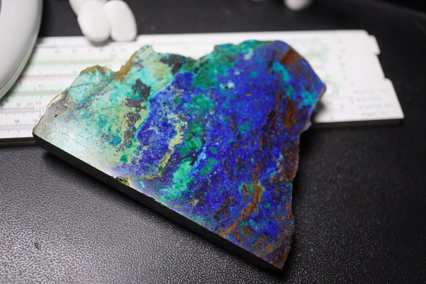 Minerali & Pietre curative: Azurit Mit Malachit Platte USA    alter Bestand – Nuovo e nell'imballaggio originale da Eschenbach SG venduto da topstone 1