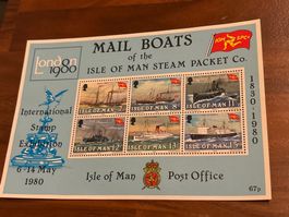 Isle of Man Briefmarken 1980 Schiffe 6-14 Mai London