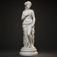 Weisse Aphrodite-Statue–3D-gedruckte griechische Dekoration
