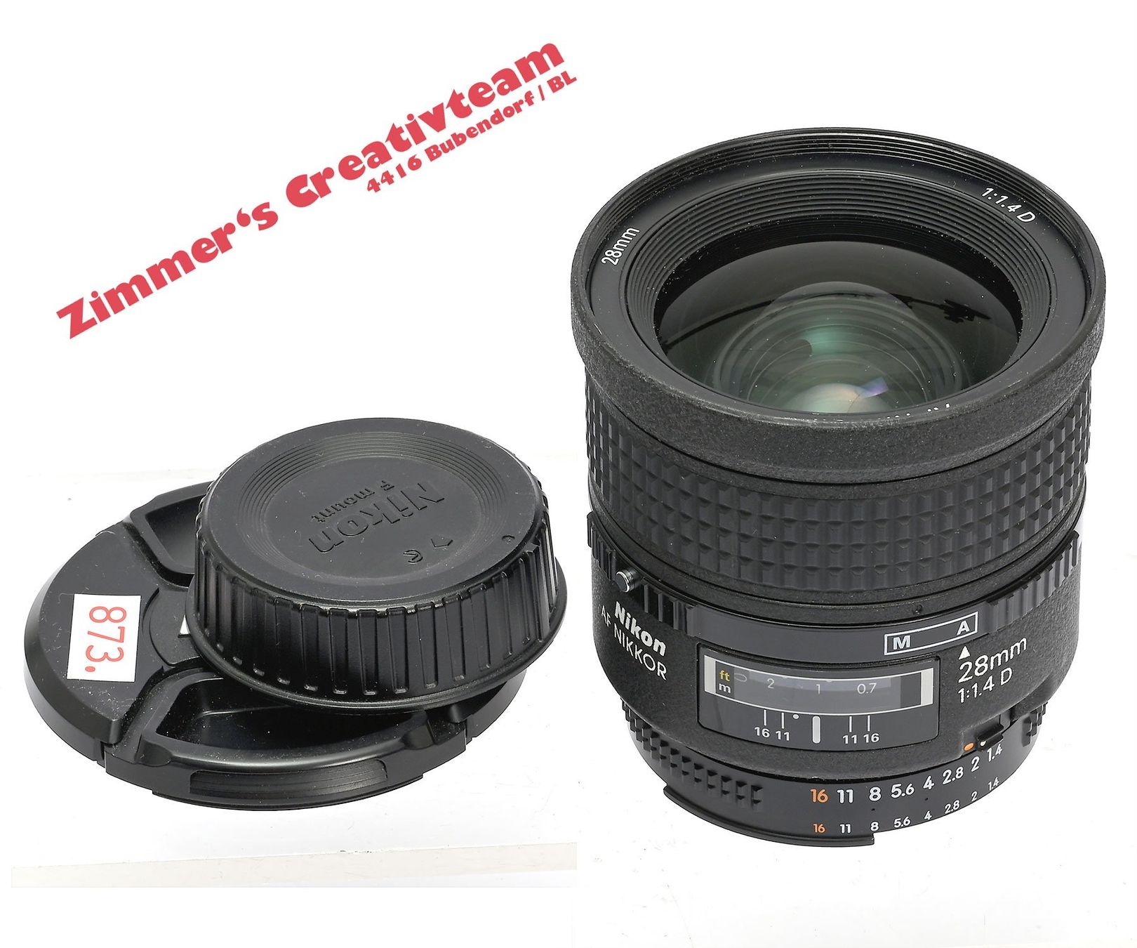 Nikon Obiettivi: NIKON AF Nikkor 28mm 1.4 D – Usato da Bubendorf venduto da zimmers_creativteam 1