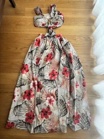 Sommer Set, Rock mit Schlitz und Top, Gr. S, neuwertig