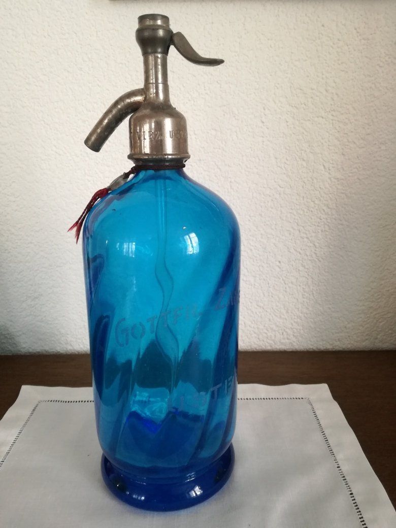 Flaschen: Syphonflasche blau – Gebraucht aus Merenschwand von Cika-Shop 1