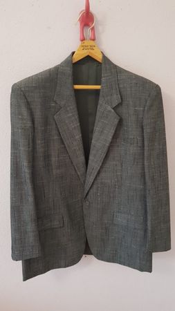 Costume homme 2 pièces gris chiné taille L/XL