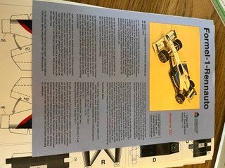 Kit bricolage: Bastelbogen Formel-1-Rennauto – Nuovo e nell'imballaggio originale da Wangen b. Olten venduto da oli_f9b8