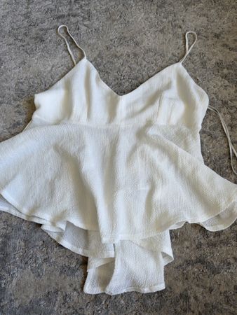 Zara Sommer Top, Weiss, Gr. S - Ideal für den Sommer!