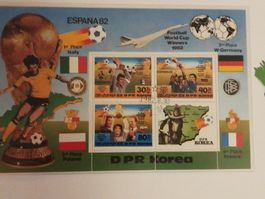 timbres coréens en hommage au mondial 1982 en Espagne 