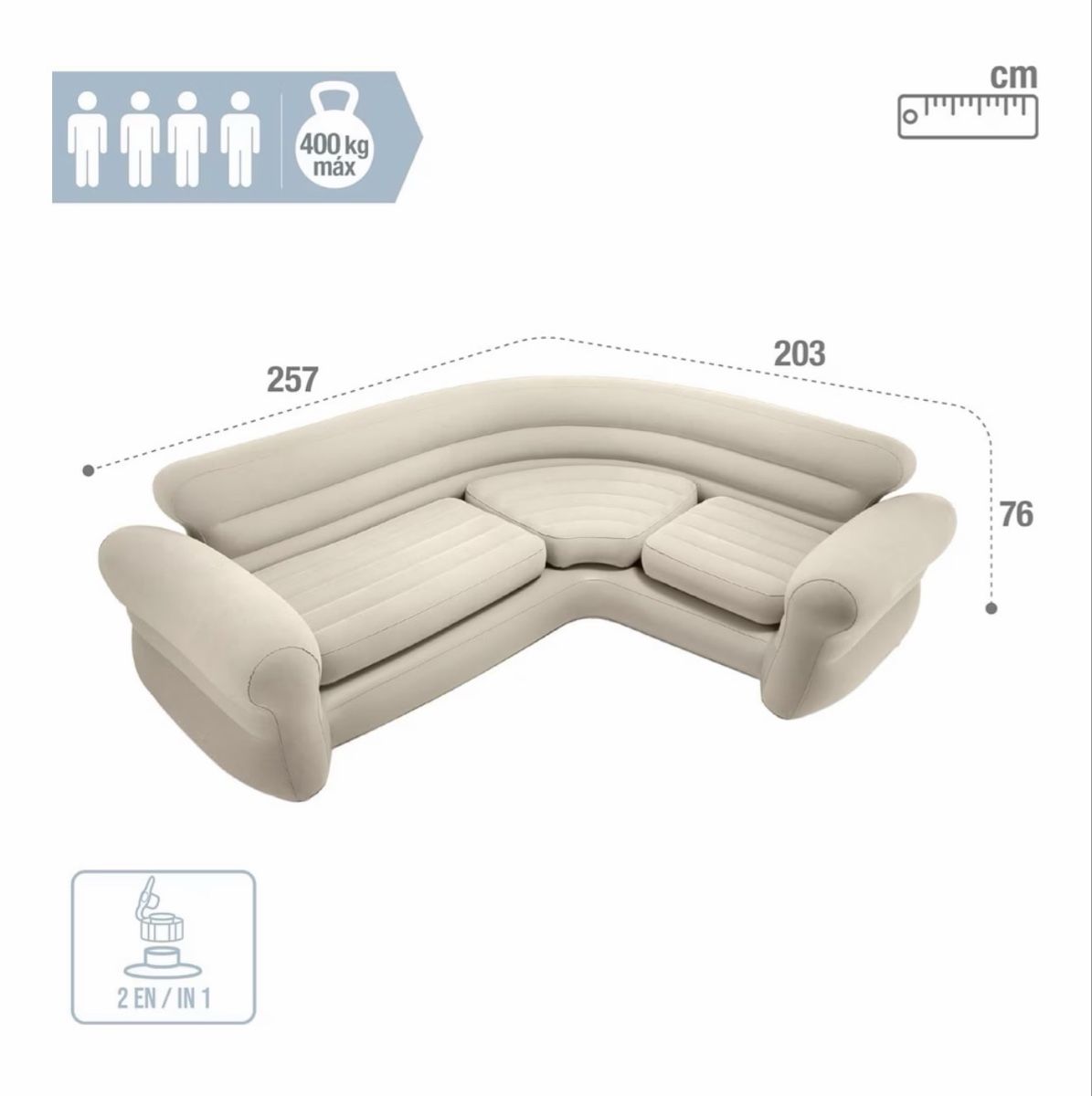 Divani: Intex Eck-Sofa aufblasbar – Nuovo (secondo la descrizione) da Buch am Irchel venduto da Lyah 1