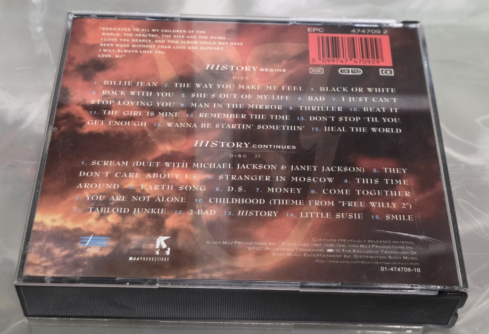 CD: Michael Jackson - History (2-CD) – Usato da Reinach BL venduto da _MasterK_ 1