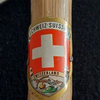 Wanderstock, Spazierstock mit Kantonswappen