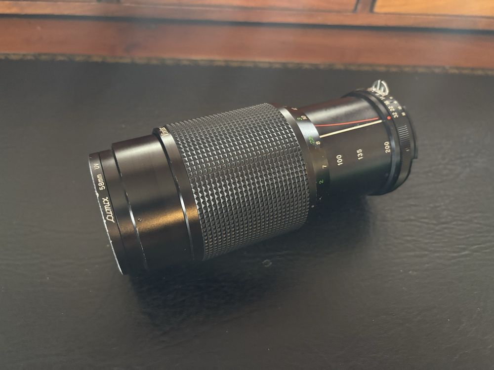 CINE MODDED VIVITAR Auto Téléobjectif 200 mm F3.5 avec bokeh anamorphique... EUR 232,22