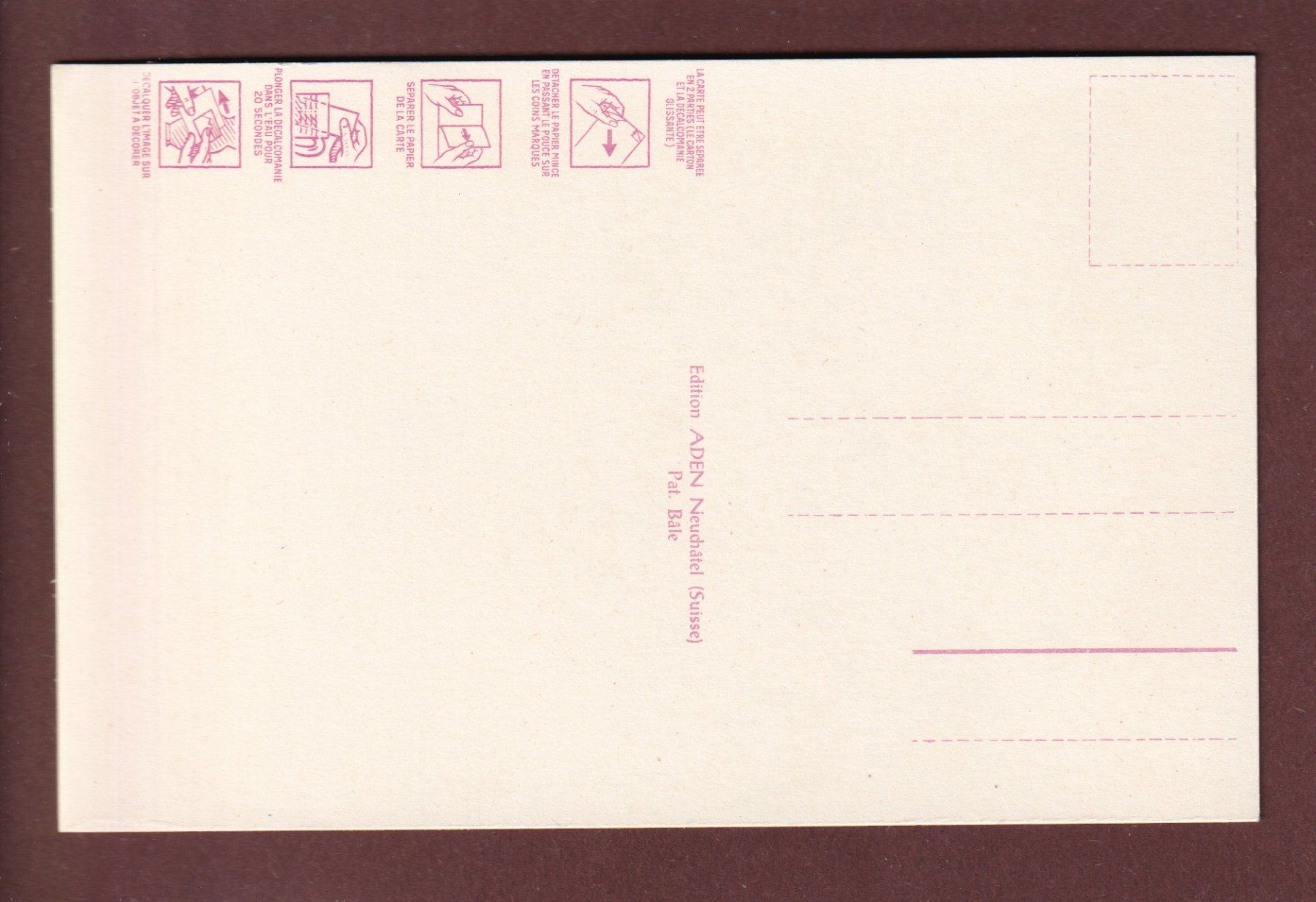 Cartoline postali: NEUCHÂTEL - Carte avec Décalque – Usato da Pully venduto da nicecards 1