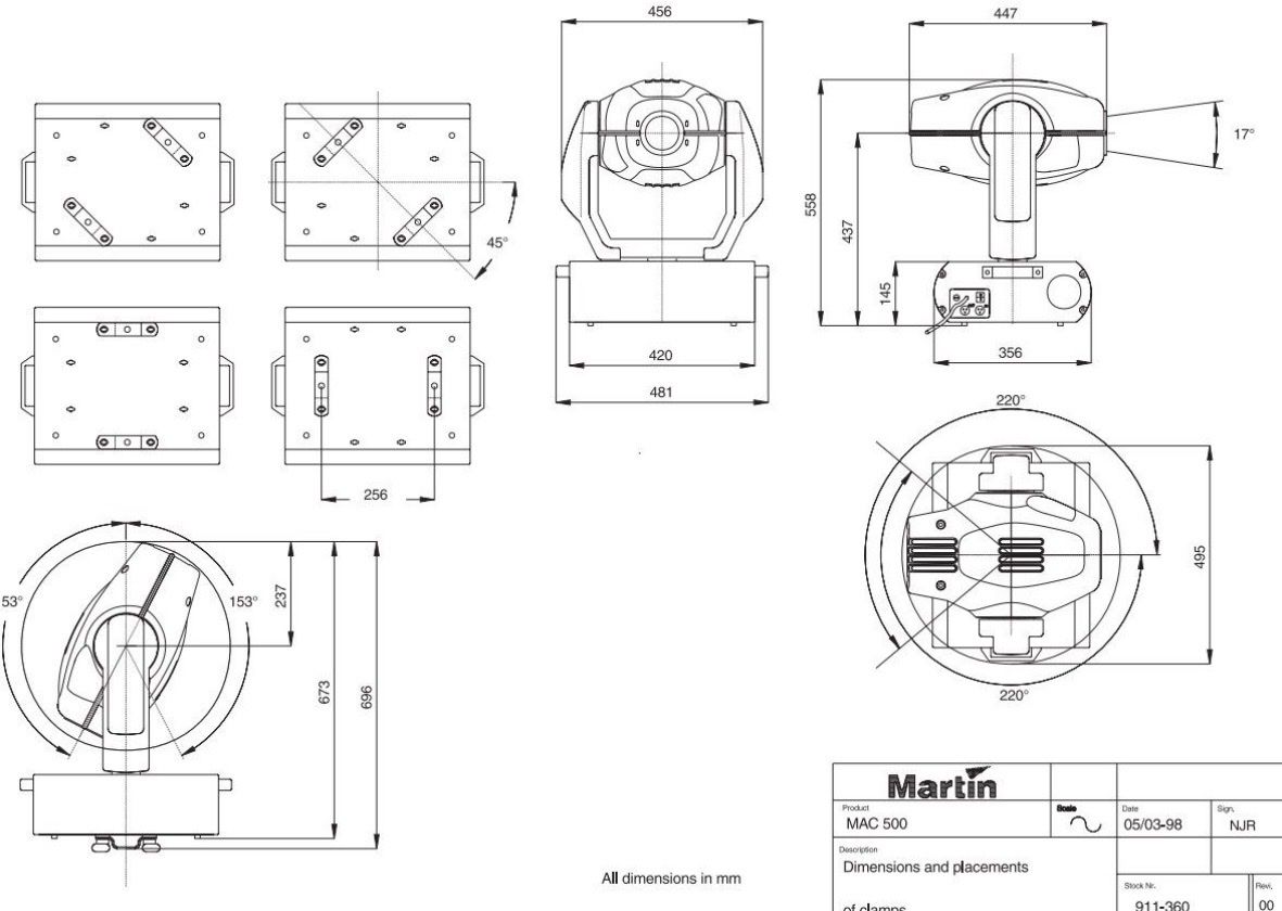 Martin Lampen: 2 Stück Martin Mac 500 Moving Heads im Case – Gebraucht aus Ehrendingen von Sansav 9