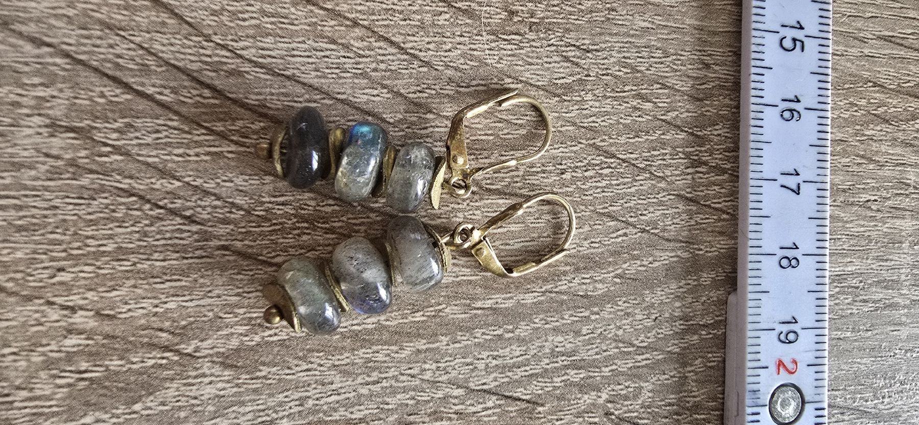 Ohrringe & -stecker: Wunderschöne Labradorit Ohrringe, Goldlook, Handmade! – Gebraucht aus Richterswil von Ivypearl 1