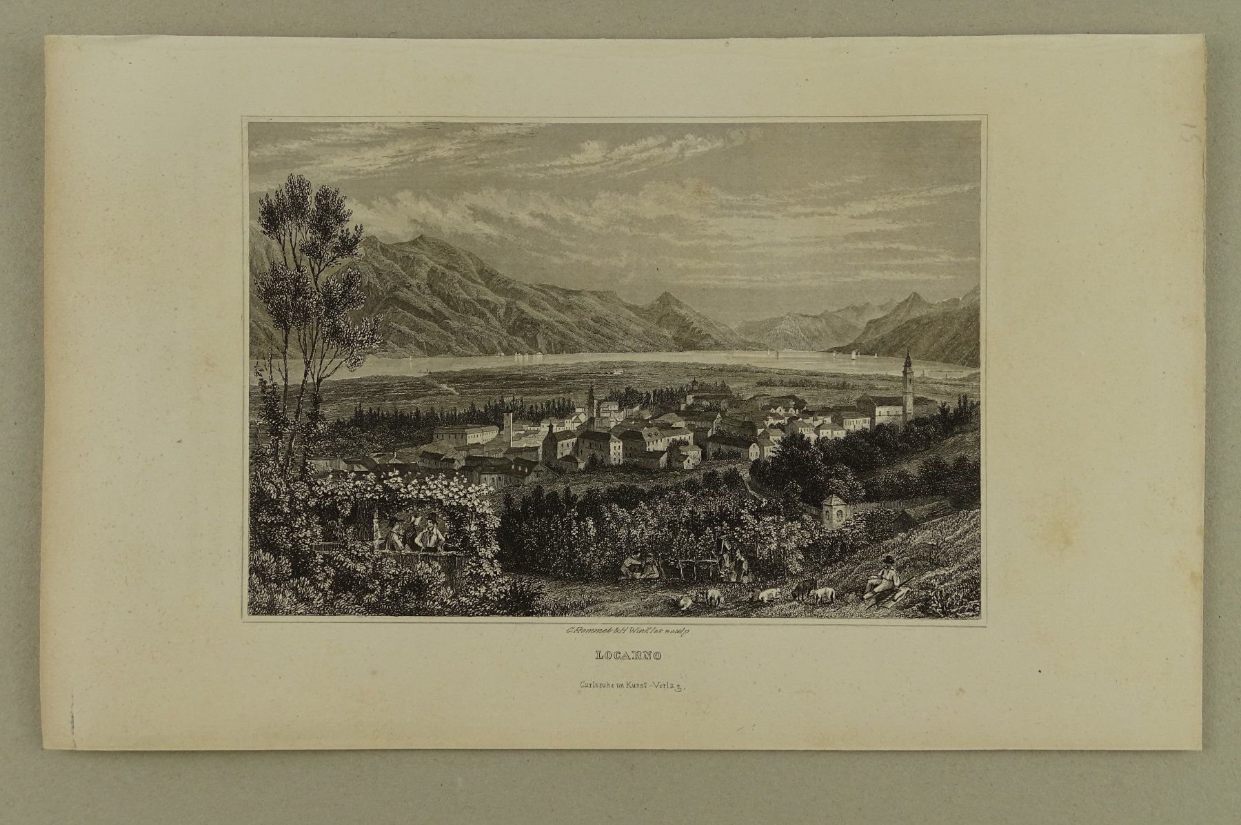 Incisioni: LUGANO, STAHLSTICH 1836/1838 – Usato da Grüningen venduto da Kartensammler 1