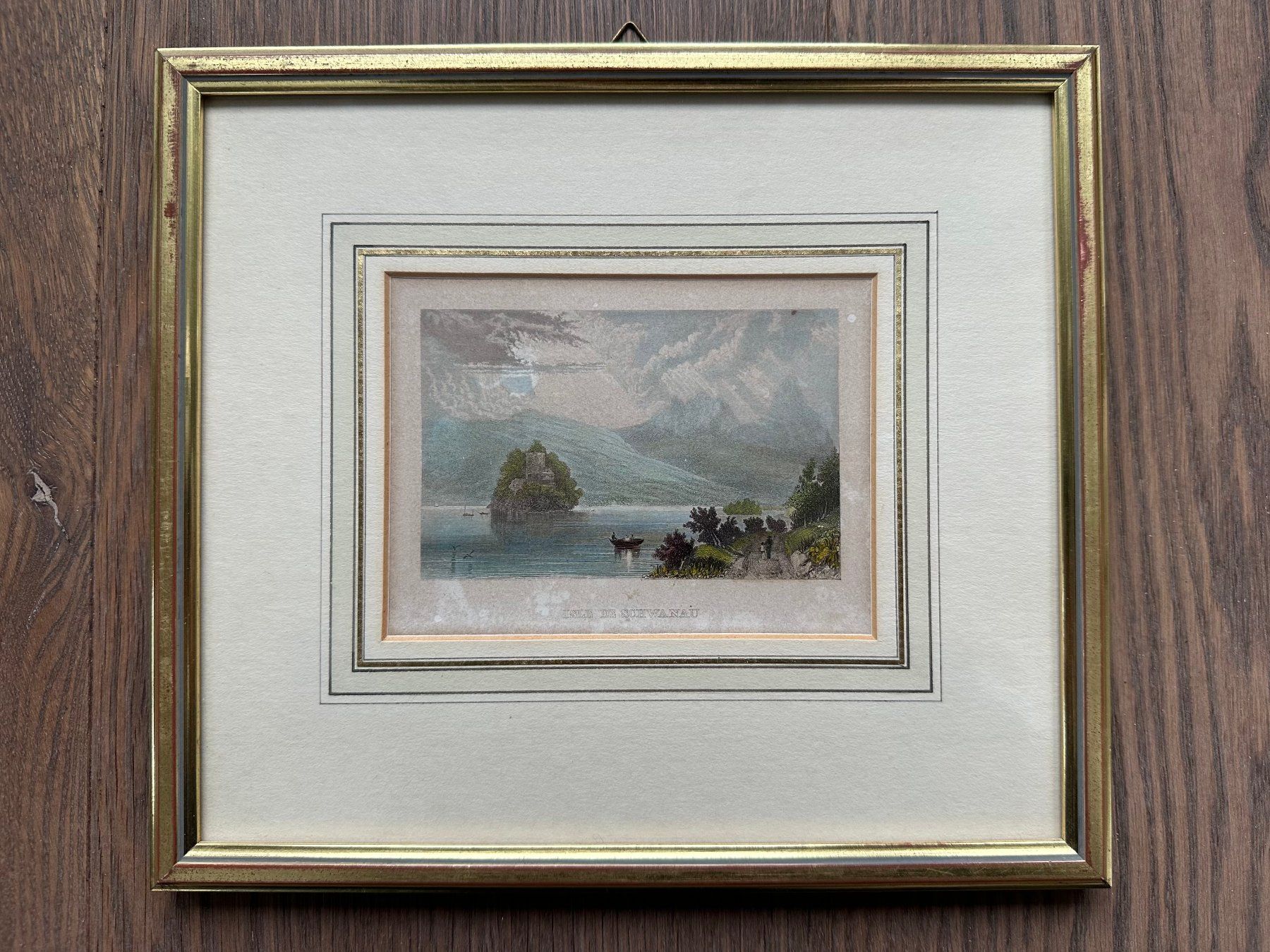 Stiche: Antiker Stich Insel Schwanau – Gebraucht aus Adligenswil von e17s15