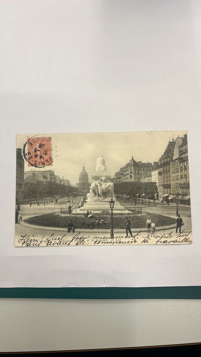 Cartoline postali: Historische Ansichtskarte aus Paris, Frankreich, 1908 – Usato da Muttenz venduto da Totkel