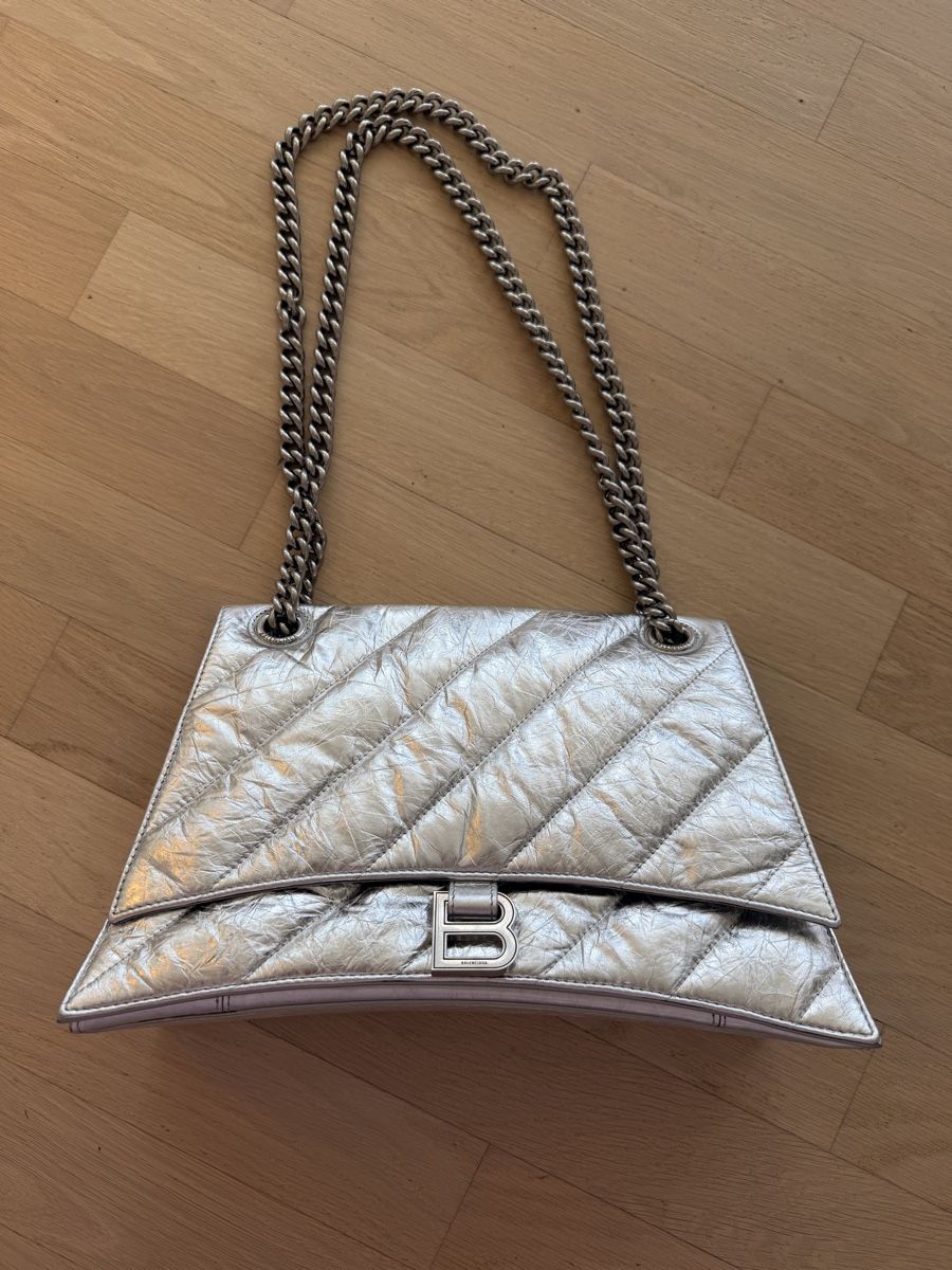 Balenciaga Borse da donna: Balenciaga Hourglass Chain Bag Metallic Silver – Nuovo (secondo la descrizione) da Effretikon venduto da MaisonNade 2