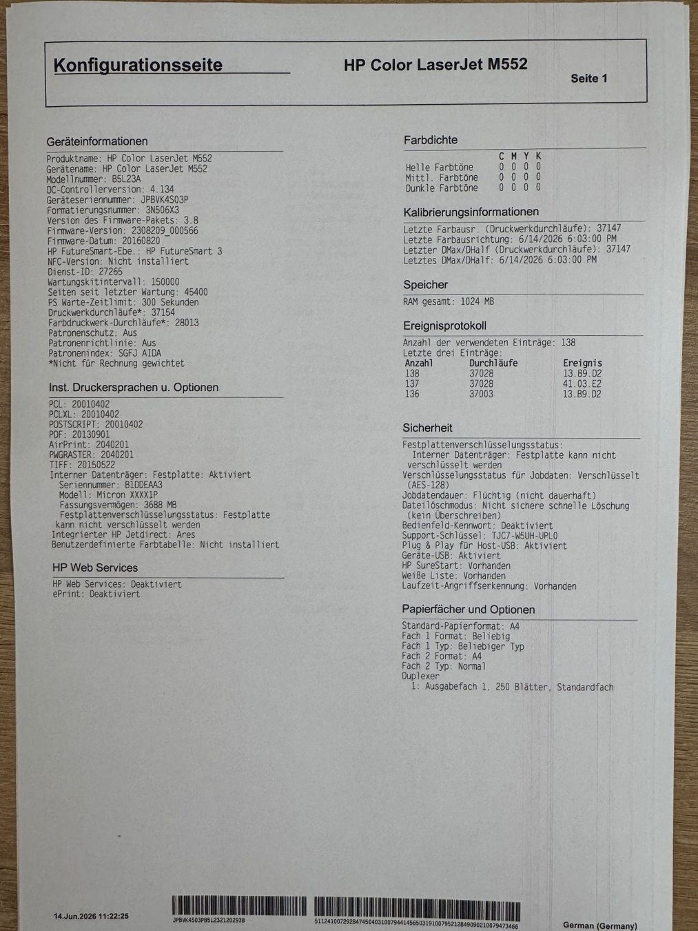 Hewlett Packard Stampanti: HP Color LaserJet Enterprise M552 – Usato da Hildisrieden venduto da SneedElCastro 7