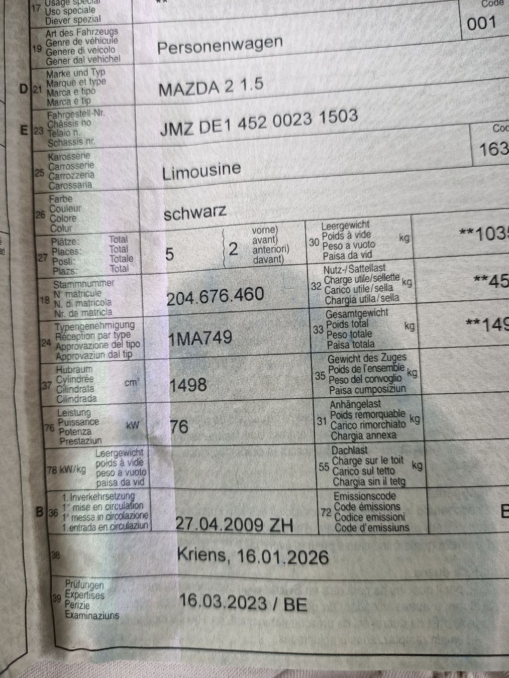 Mazda Automobili: zu verkaufen ab Platz – Usato da Koppigen venduto da sch_m9bj 3