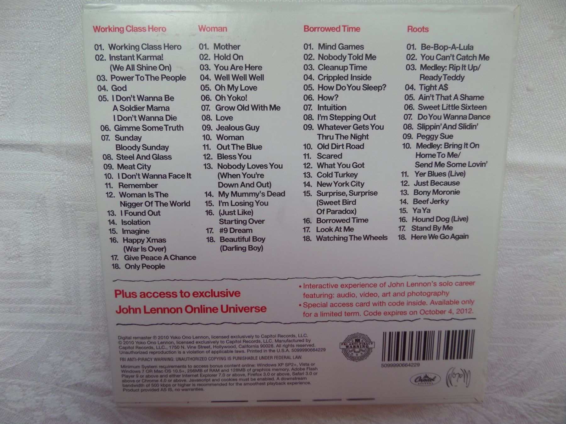 CD: John Lennon - Gimme Some Truth - 4 X CD Box Set – Usato da Genève venduto da CDLPBookS 1