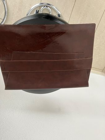Pochette  vintage en cuir marron🍂