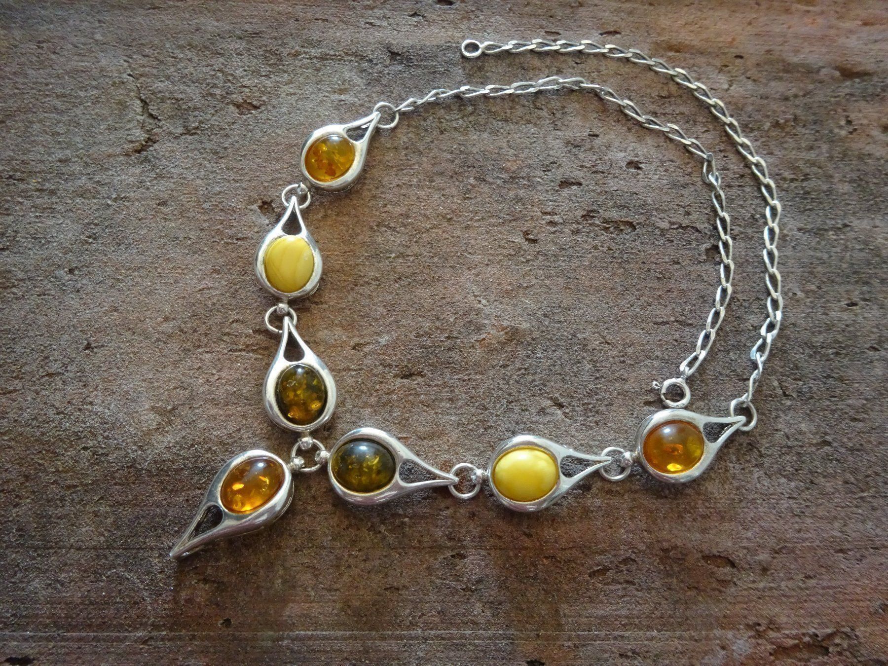 Catenine: Kette Bernstein / 925 Silber – Usato da Esslingen venduto da FetteSchnecke 2