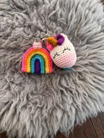 Süsse Schlüsselanhänger Regenbogen und Einhorn